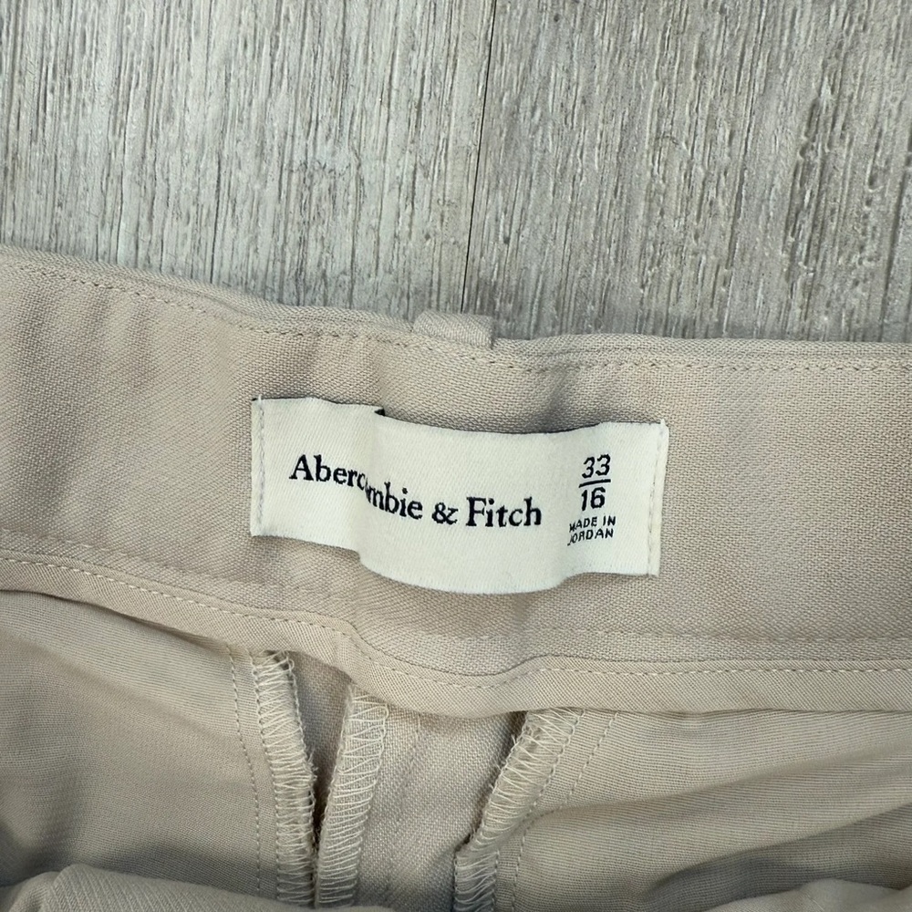 Abercrombie & Fitch Light Tan Ultra High Rise Wide Leg Pants - New - Size 16 - Picture 4 of 4